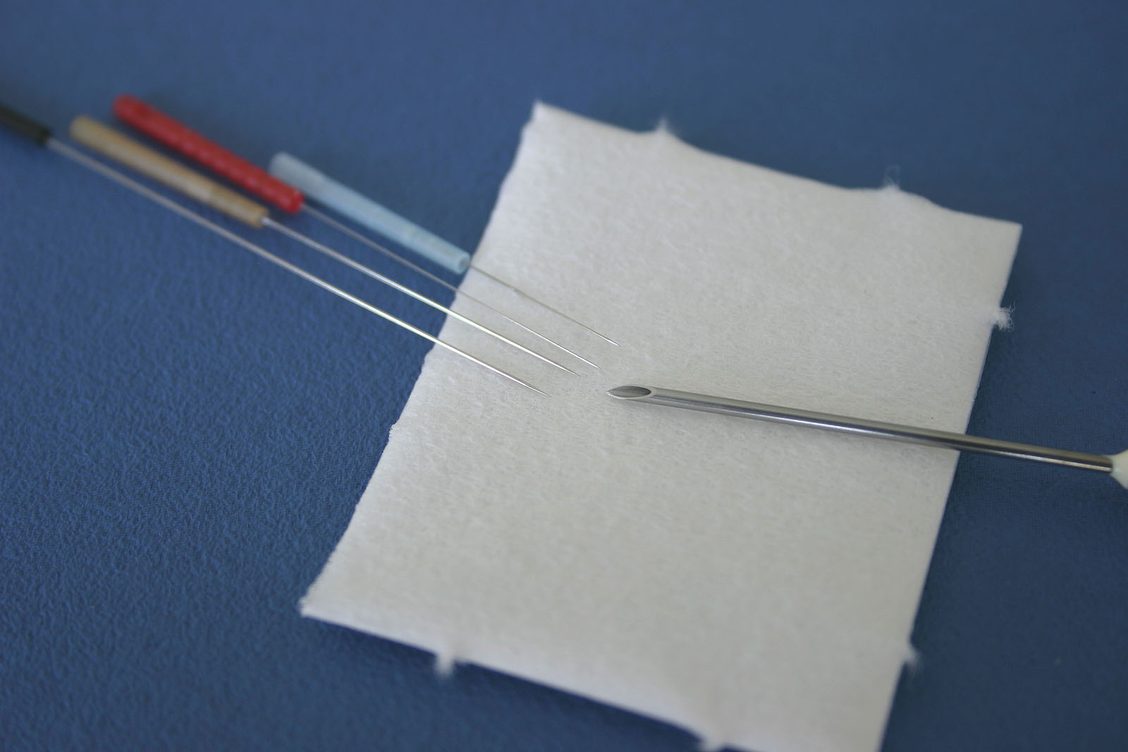 Beim Dry Needling werden Akupunktur Nadeln benutzt.
